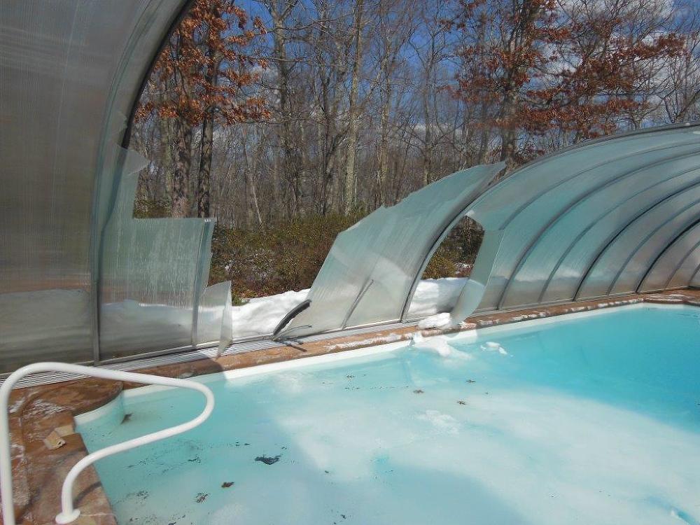 Aqua Shield Pool Enclosure in PA - Damaged