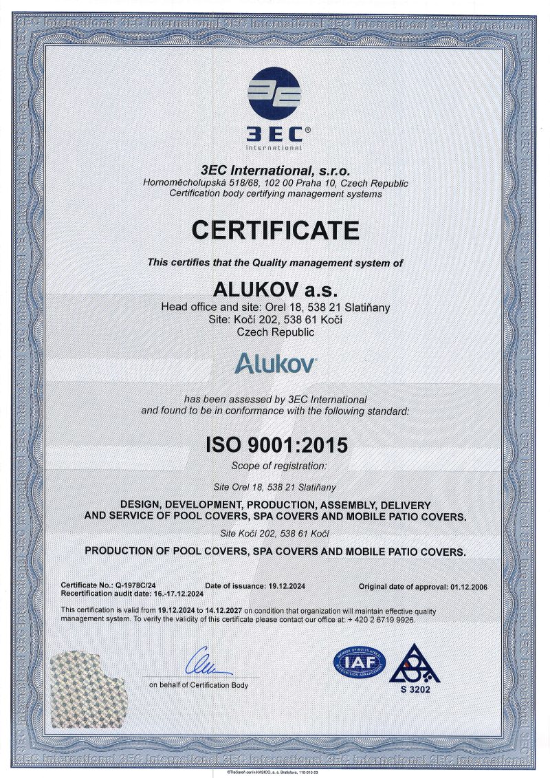 Certifikát ISO 14001